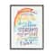 Stupell Industries Somewhere Over the Rainbow With Rainbow in Black Frame Wall Art